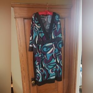 Disco mod 1970s style dress 3x fits a size 26